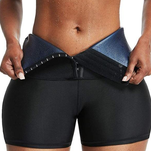 High waisted Neoprene Waist Training shorts
