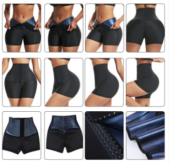 High waisted Neoprene Waist Training shorts