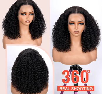 5X5 Gluless curly wig - Human hair